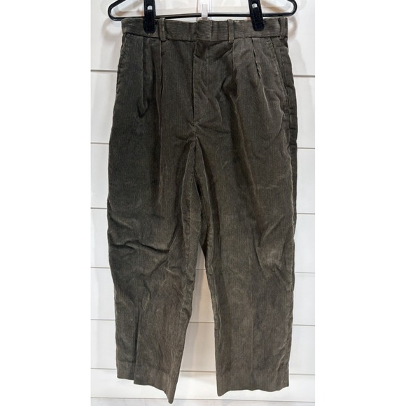 Lands' End Other - VTG Lands' End Corduroy Pants 30 Regular Men's (Cropped? READ) Olive Green Pants